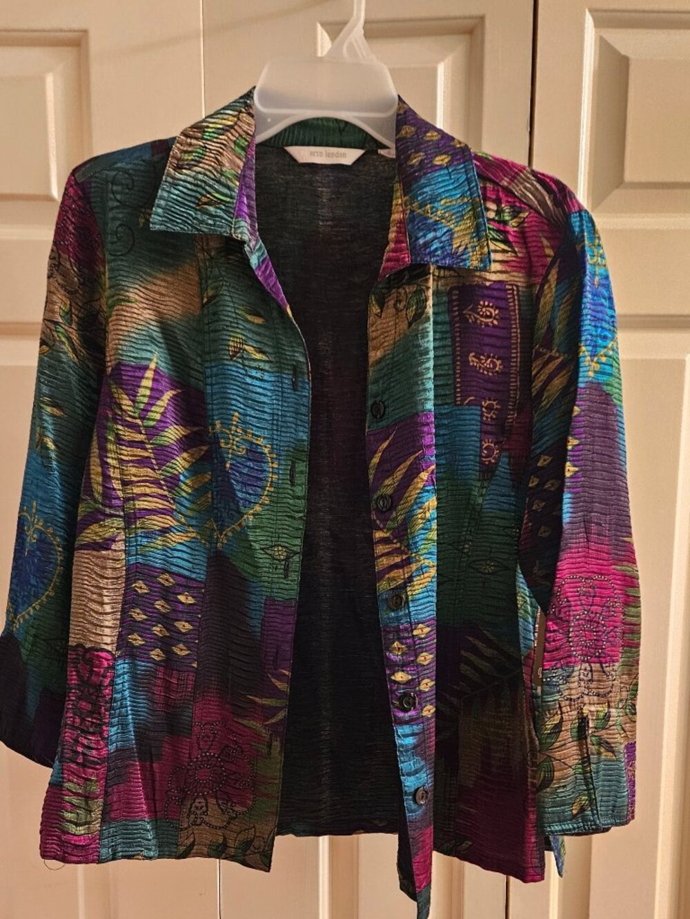 Erin London Textured Colorful Small Top